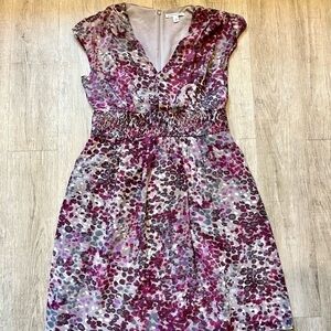 Banana Republic purple spotted dress size 10 like new